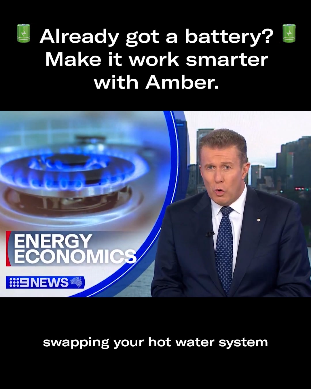 Amber Electric Facebook ad: Save with wholesale