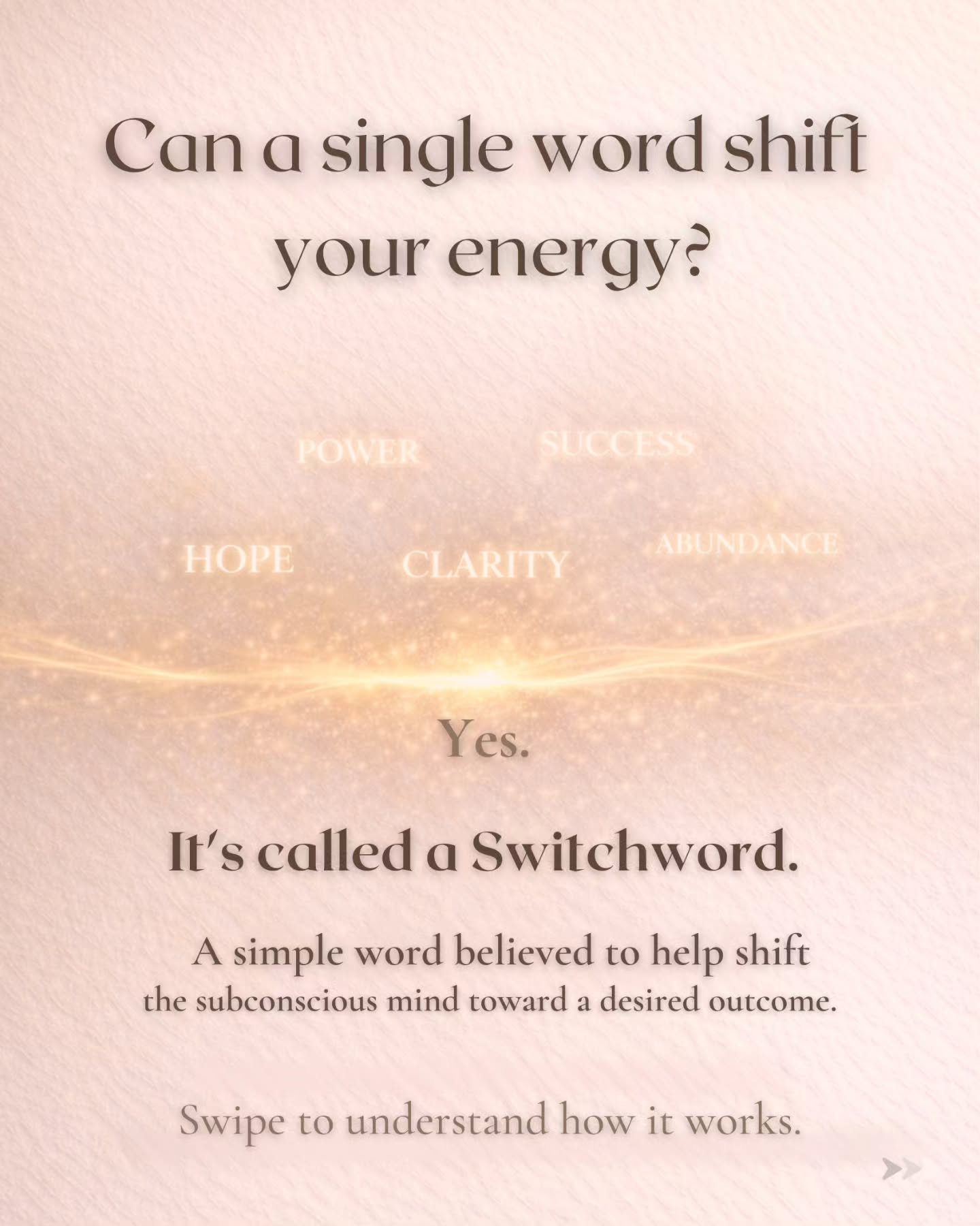 The Healing Studio Facebook ad: Some words carry more than meaning.