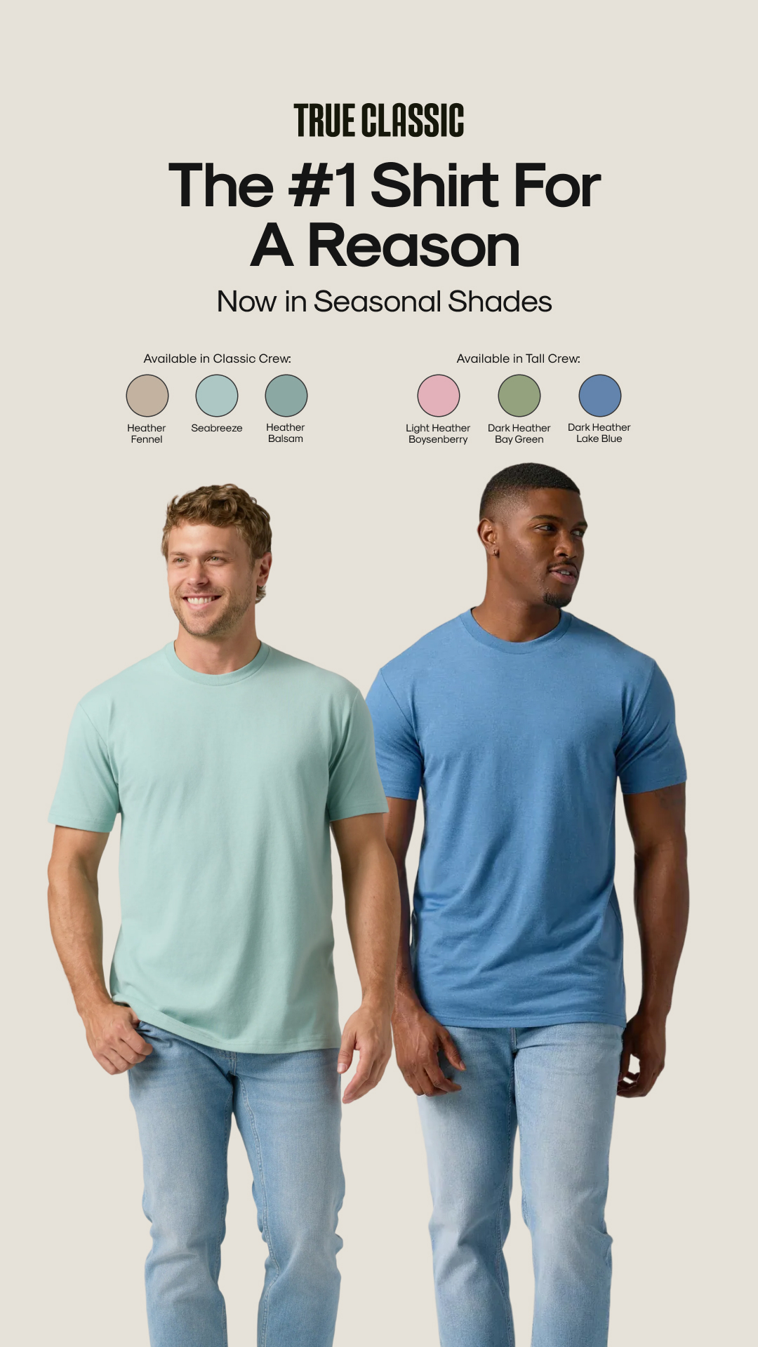 True Classic Facebook ad