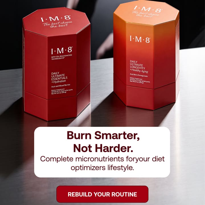 IM8 Global Facebook ad: The Beckham Stack: Nutrition Meets Longevity