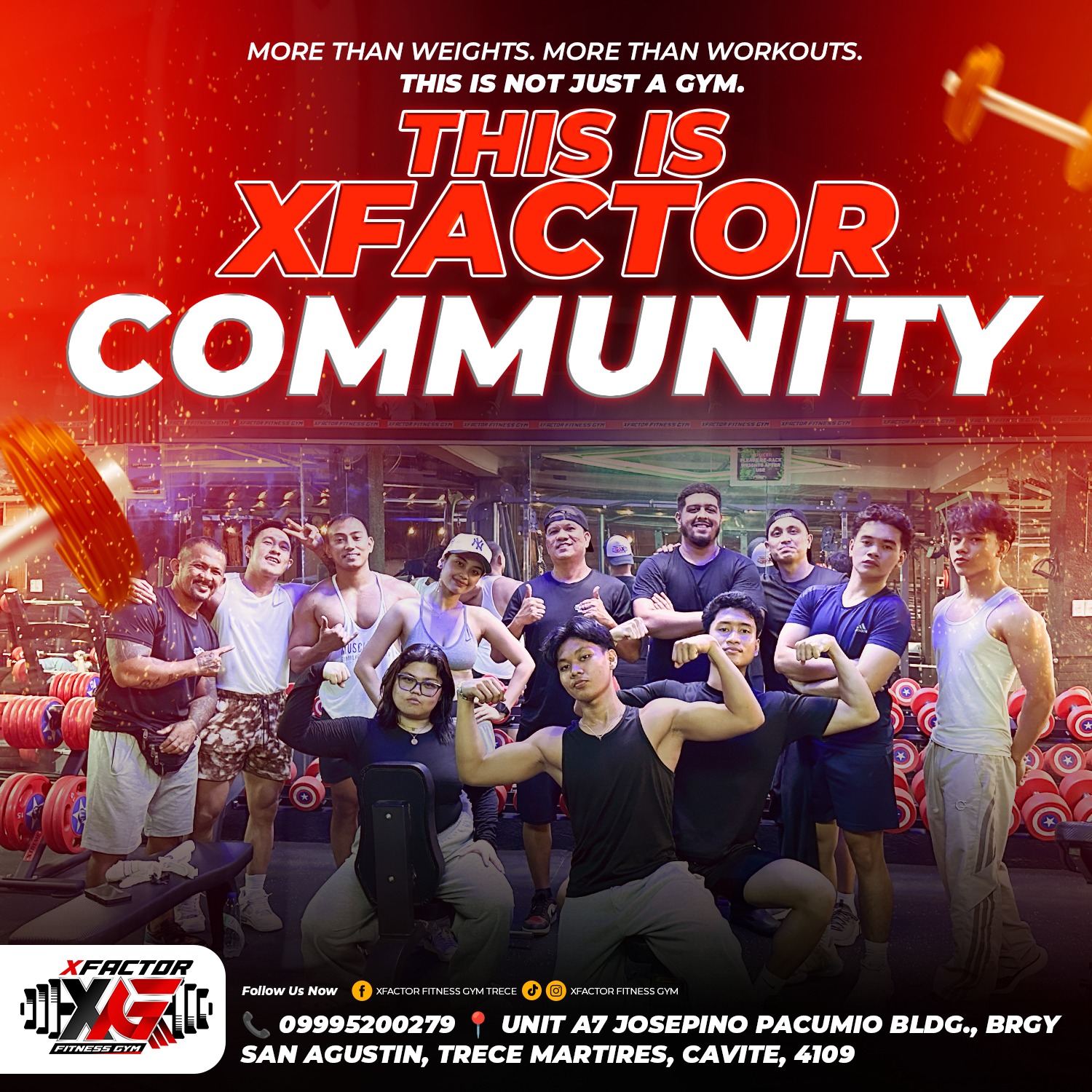 XFactor Fitness Gym Trece Facebook ad: Step into your fitness community!
