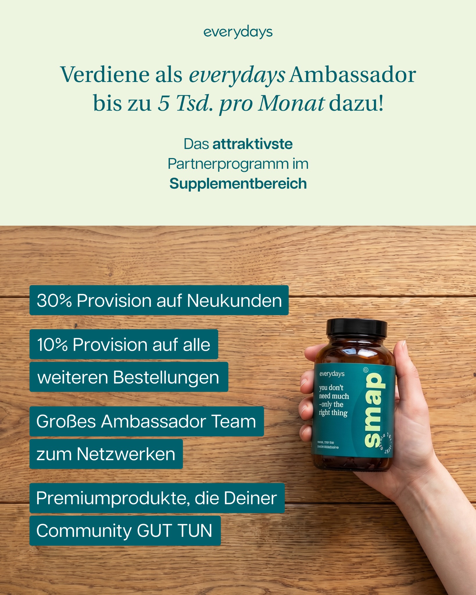Everydays_besserleben Facebook ad: Verdiene bis zu 5 Tsd. Euro pro Monat dazu als everydays…