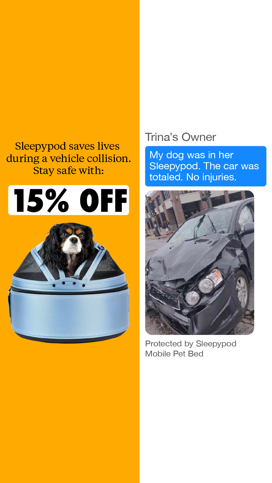 Sleepypod Facebook ad