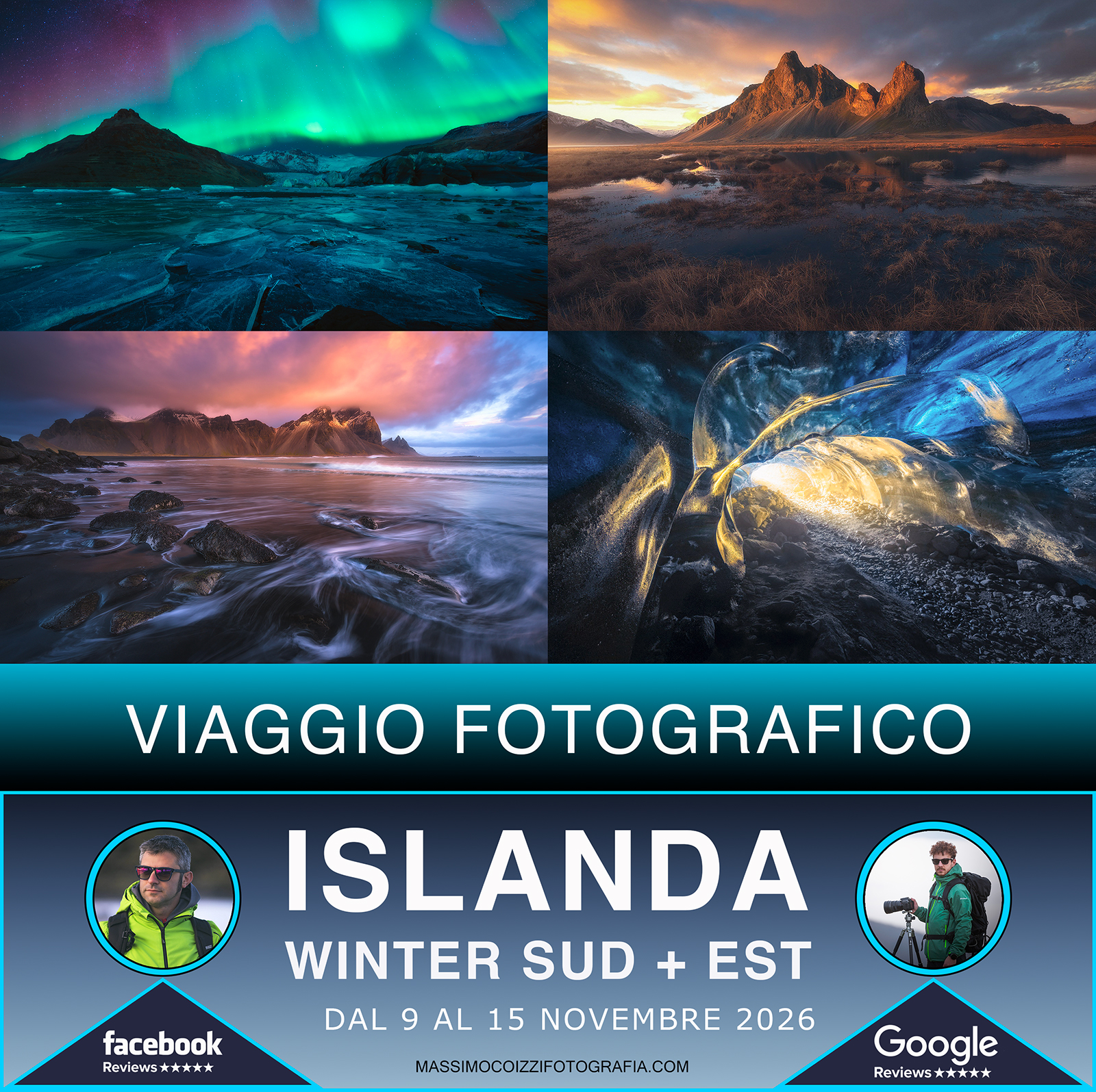Massimo Coizzi Fotografia Facebook ad: Viaggio Fotografico Islanda | Dal 9 al 15 Novembre 2026 |…