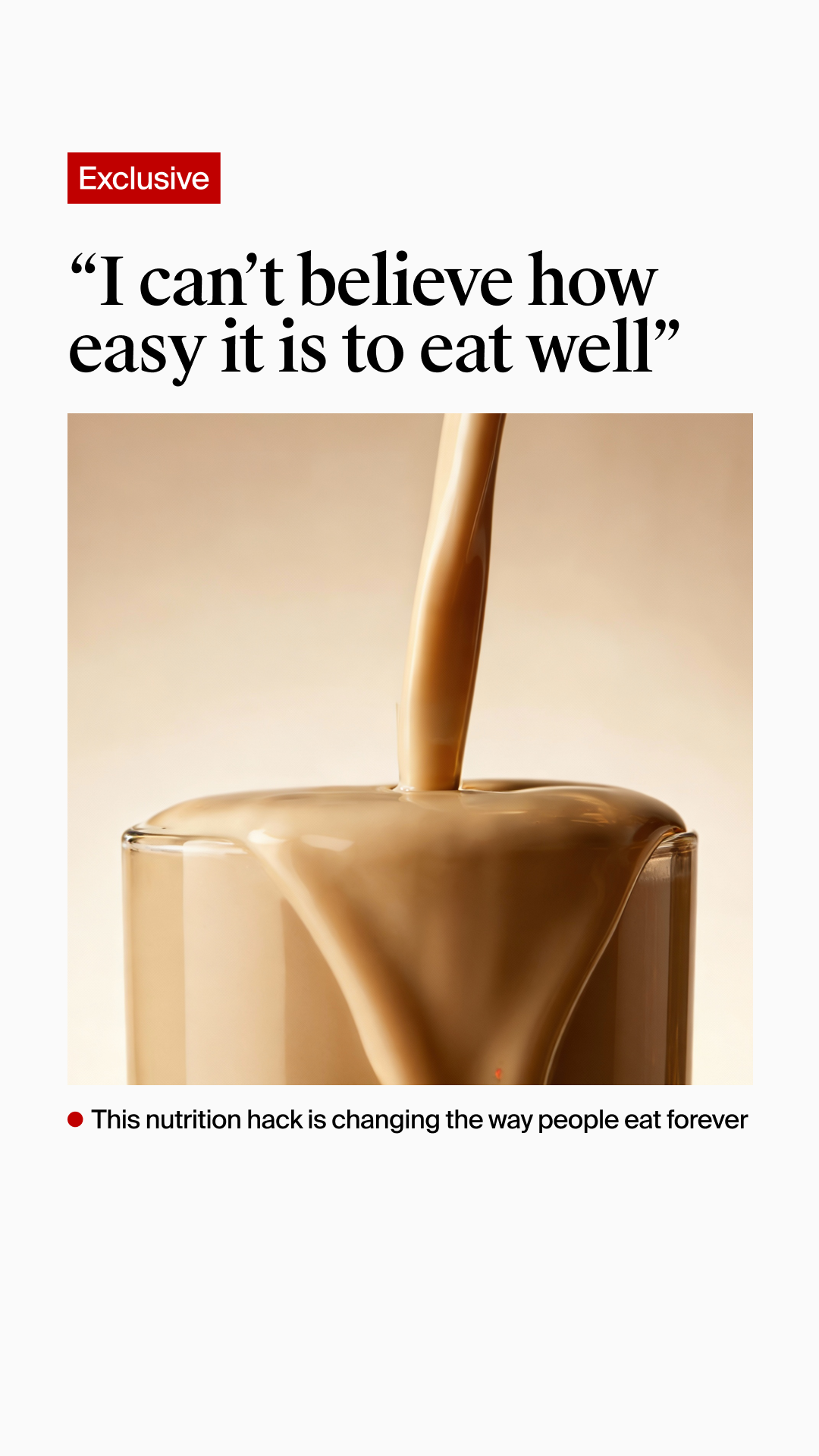 Huel Facebook ad