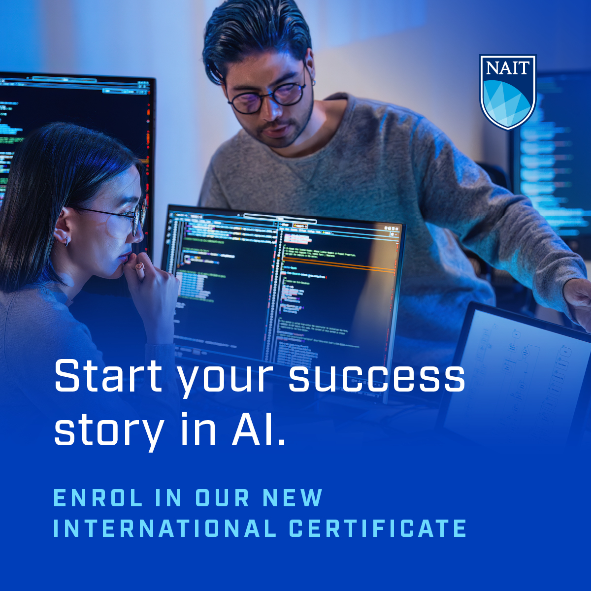 NAIT Corporate & Continuing Education Facebook ad from Jul 9, 2026