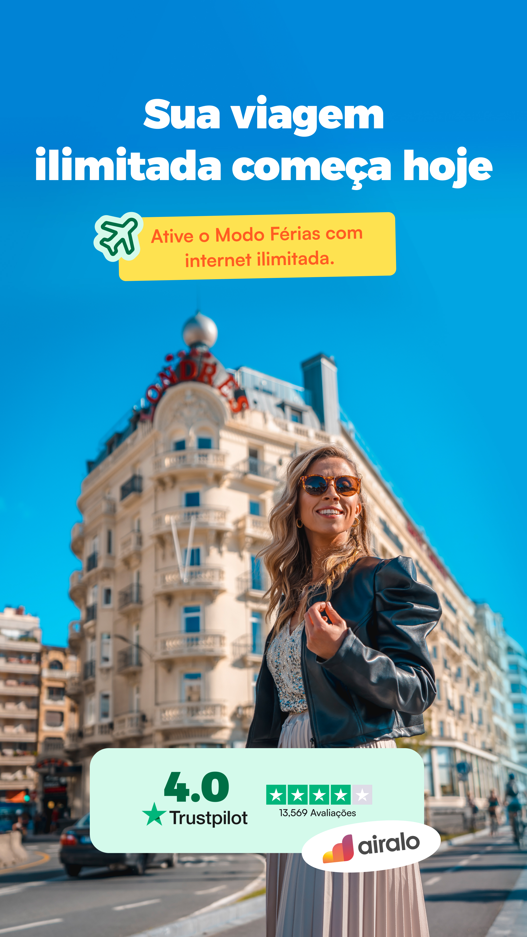 Airalo Global eSIM Store Facebook ad