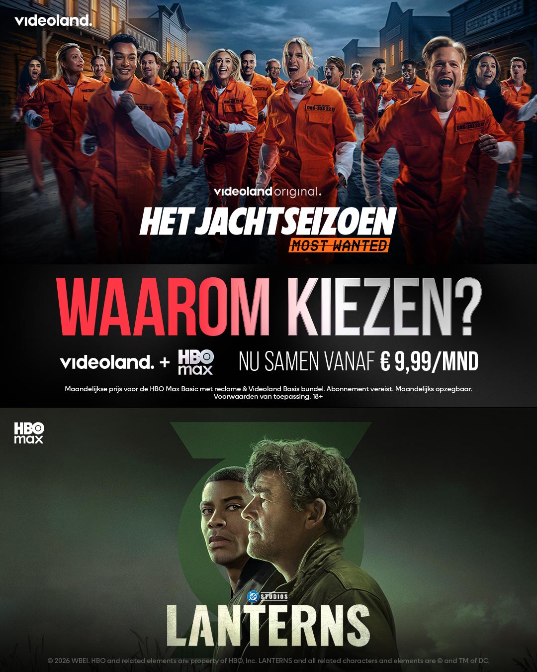 HBO Max Facebook ad: Ontdek de Videoland + HBO Max-bundel