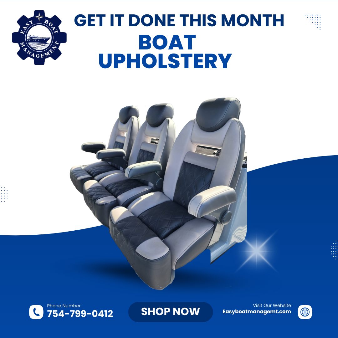 Soflo Boats Facebook ad: FEBRUARY BOAT Upholstery SALE