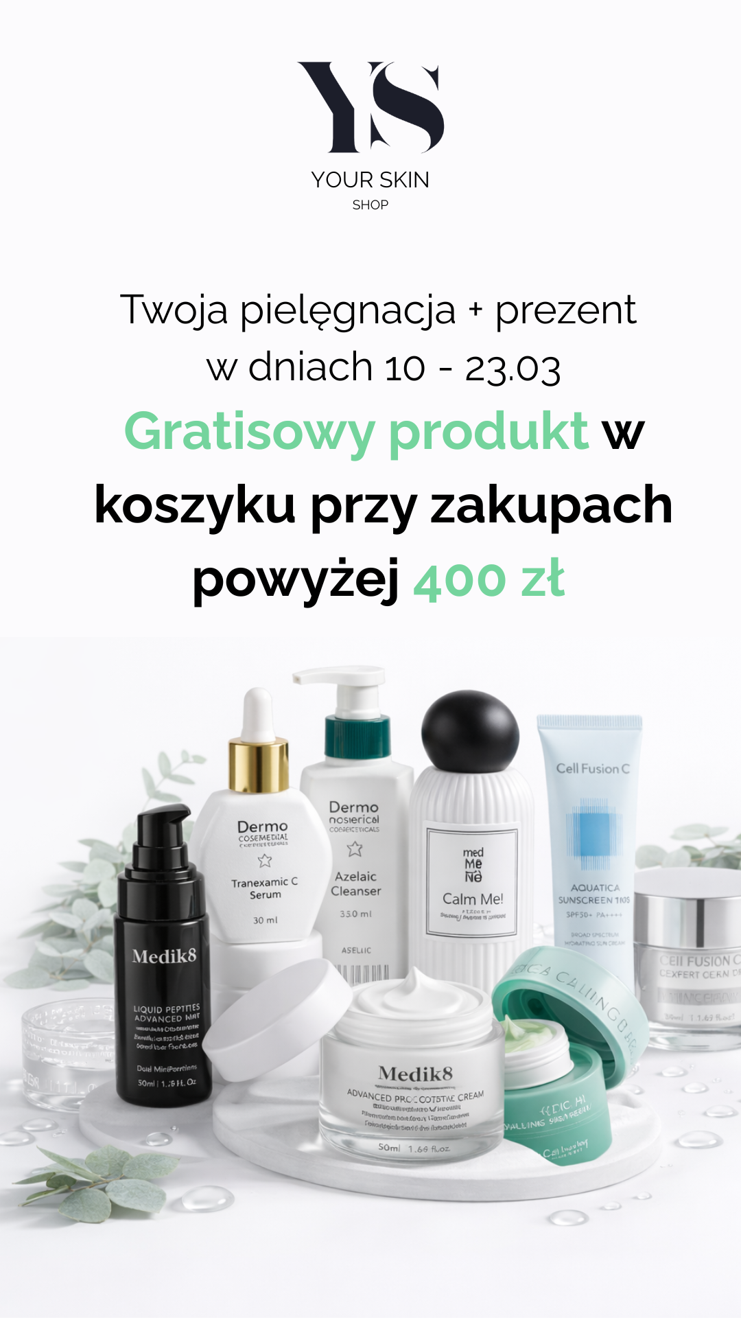YourSkin Shop Facebook ad from Mar 10, 2026