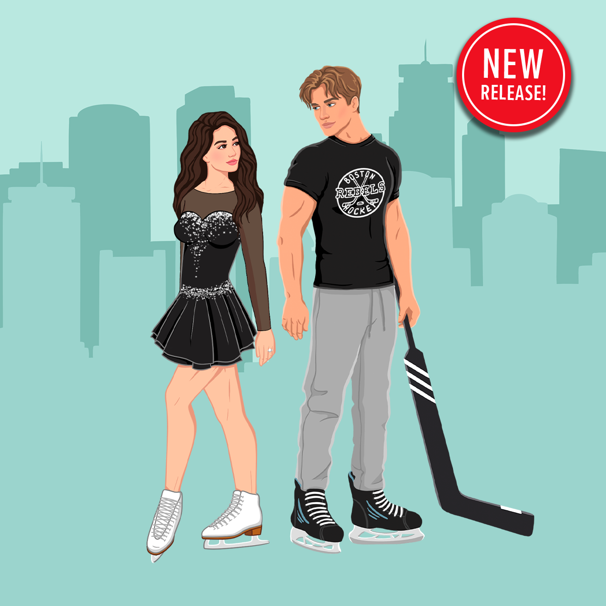 Julia Connors, Author Facebook ad: NEW Hockey Romance FREE in Kindle Unlimited!