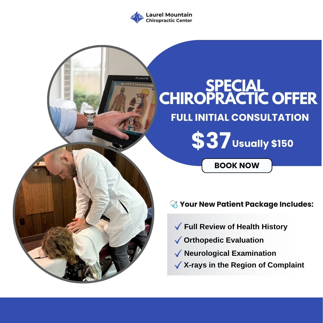 Laurel Mountain Chiropractic Center Facebook ad