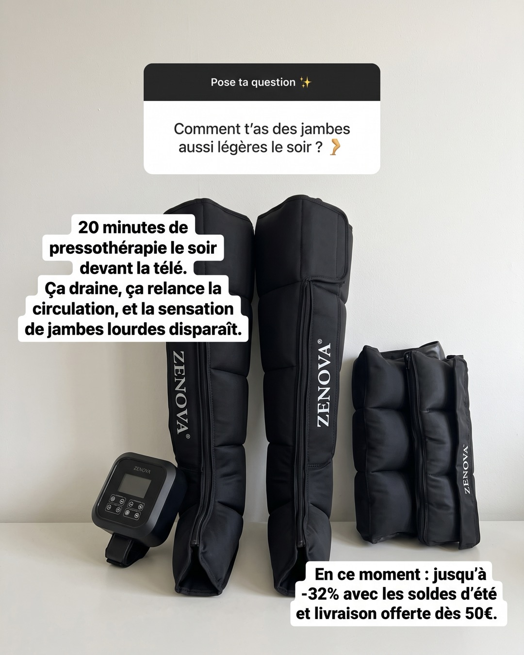 ZENOVA Facebook ad: Anti-cellulite N°1 à domicile
