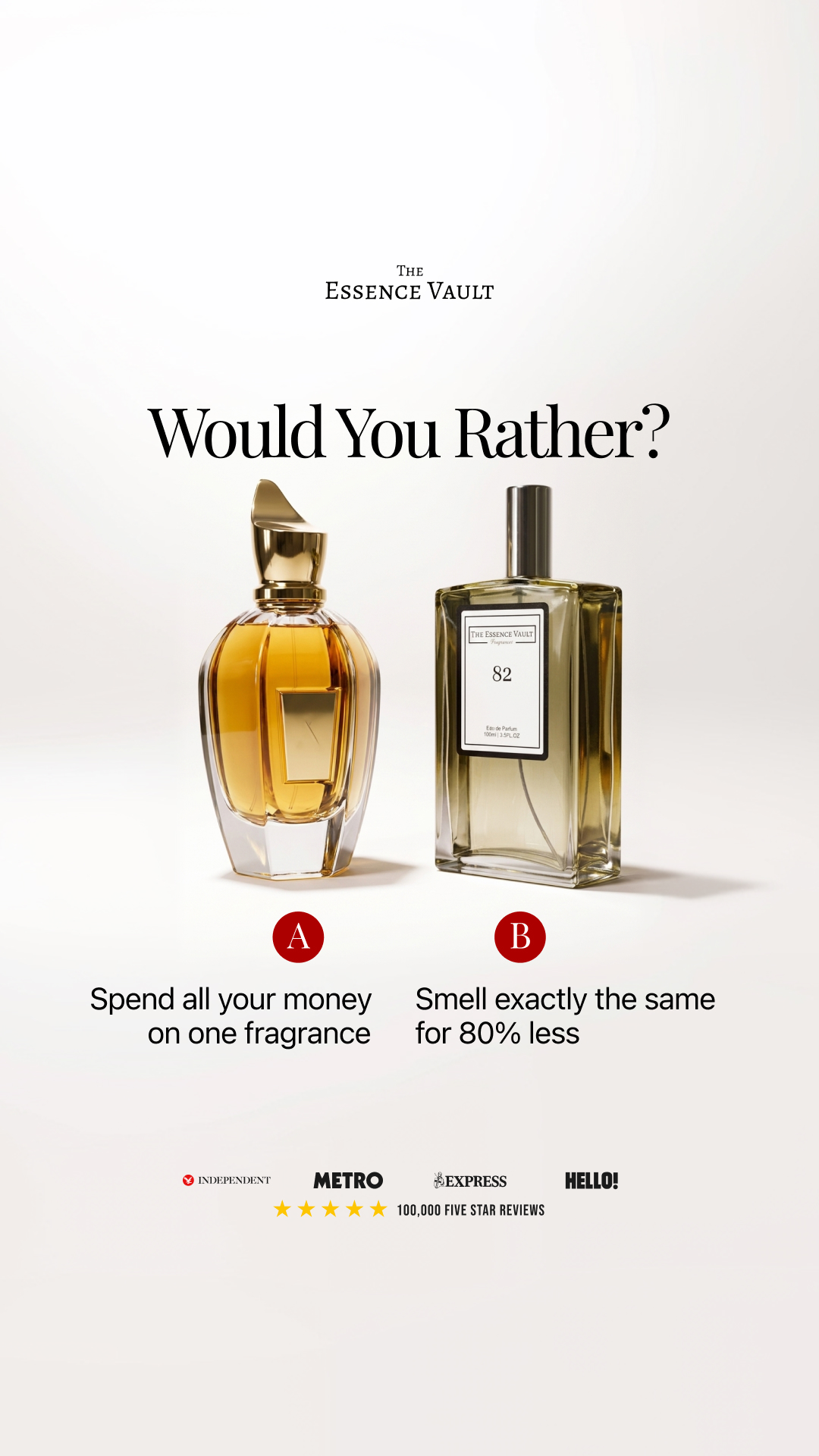 The Essence Vault Facebook ad