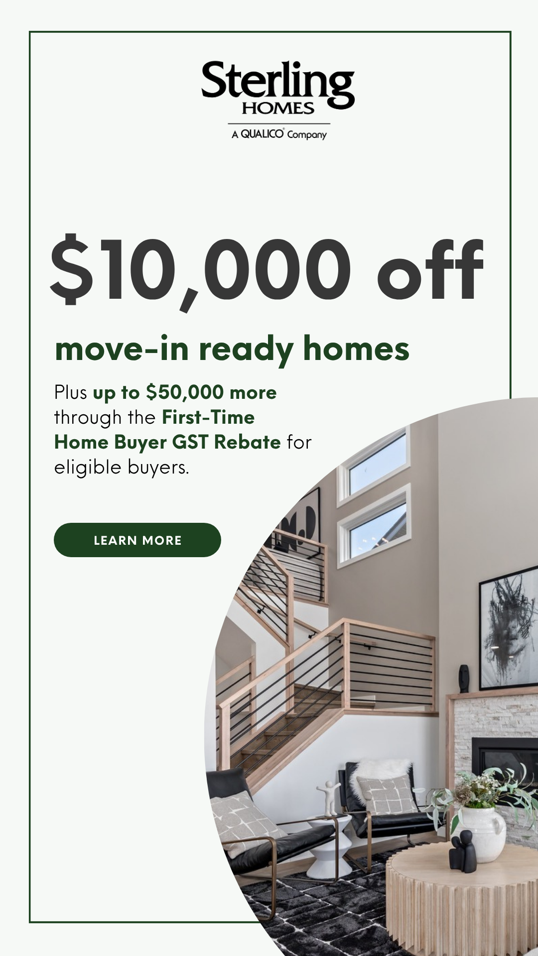 Sterling Homes Calgary Facebook ad from May 1, 2026