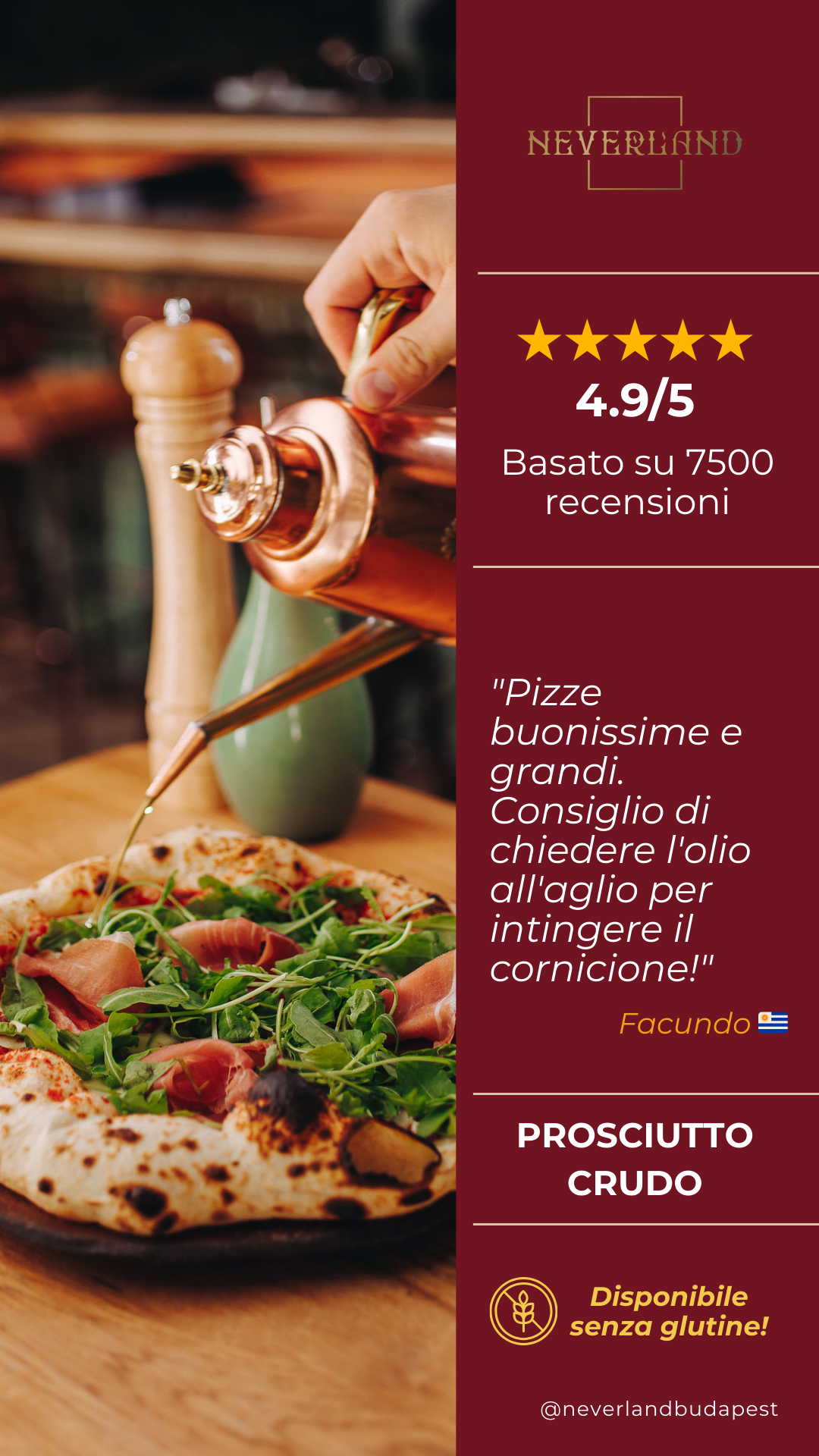 Neverland Bar • Escape Room • Pizzeria Facebook ad