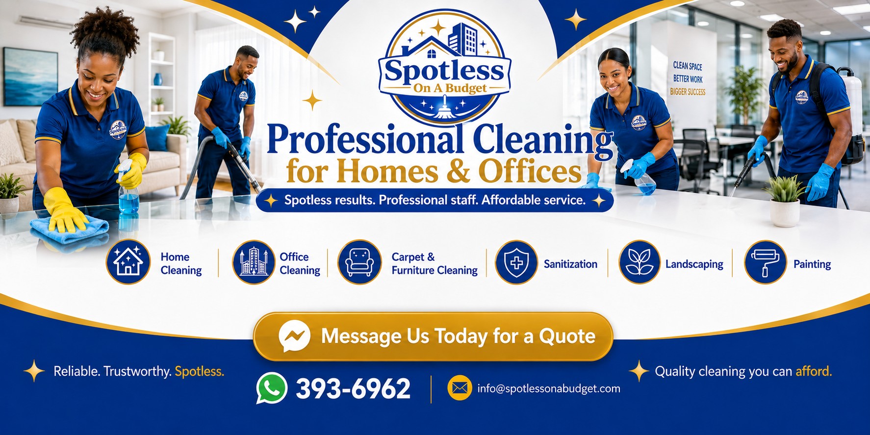 Spotless On A Budget Facebook ad