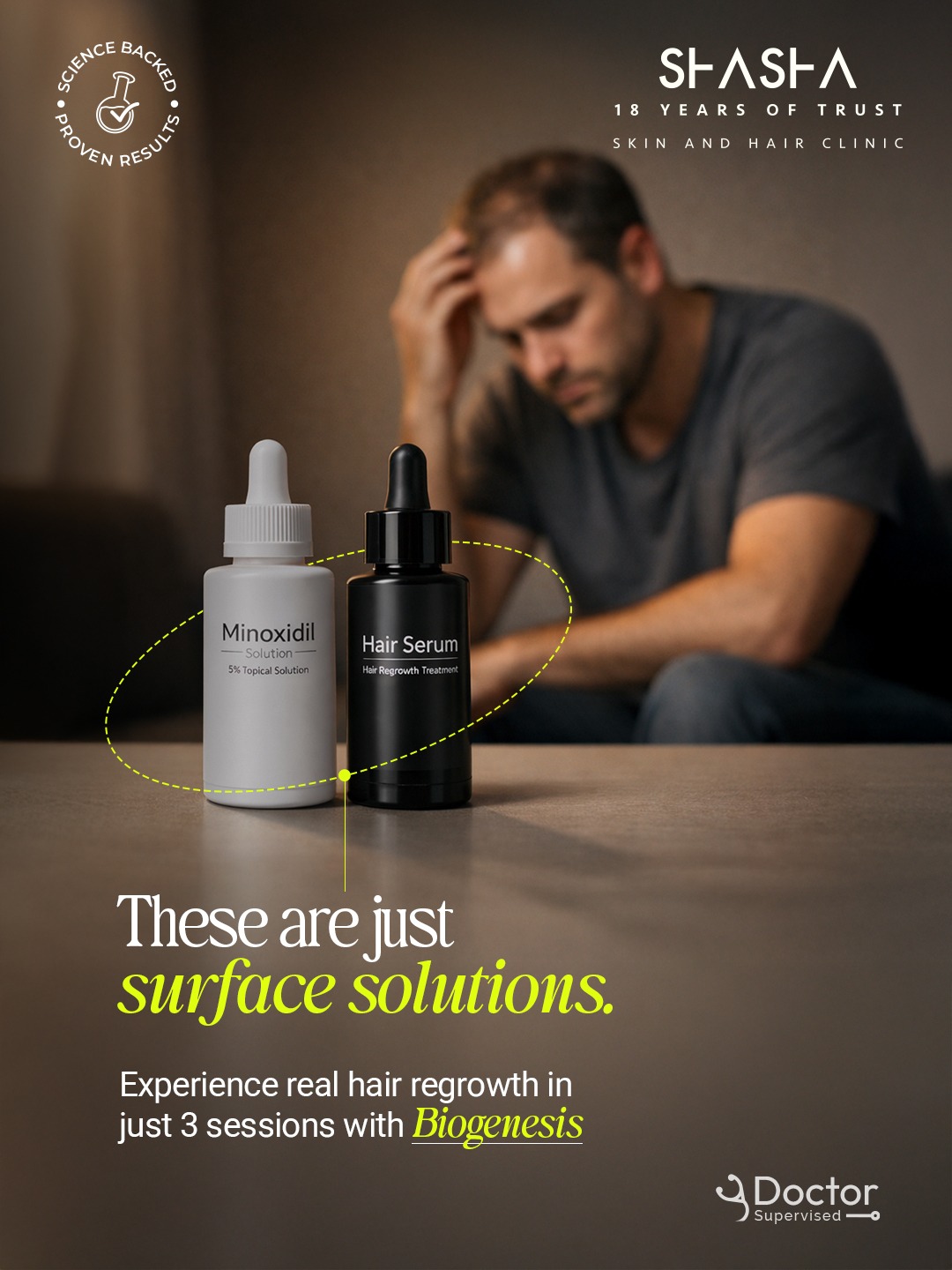 Shasha Skin And Hair Care Facebook ad: Beyond Serums - Real Hair Growth Starts Here