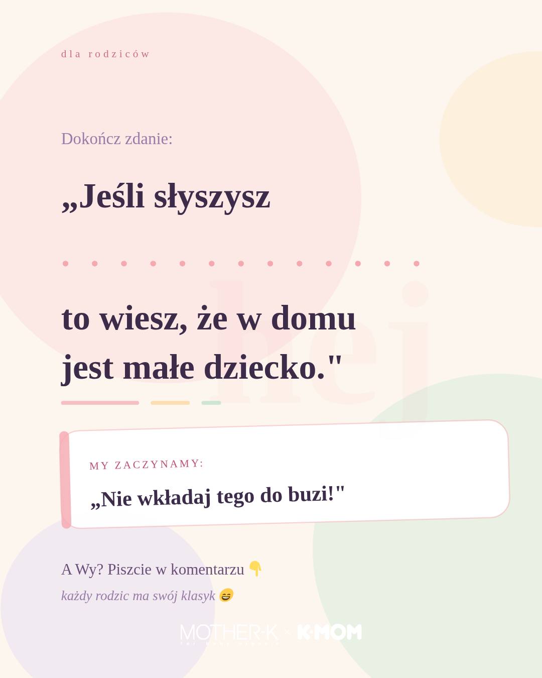 Mother-K Poland Facebook ad
