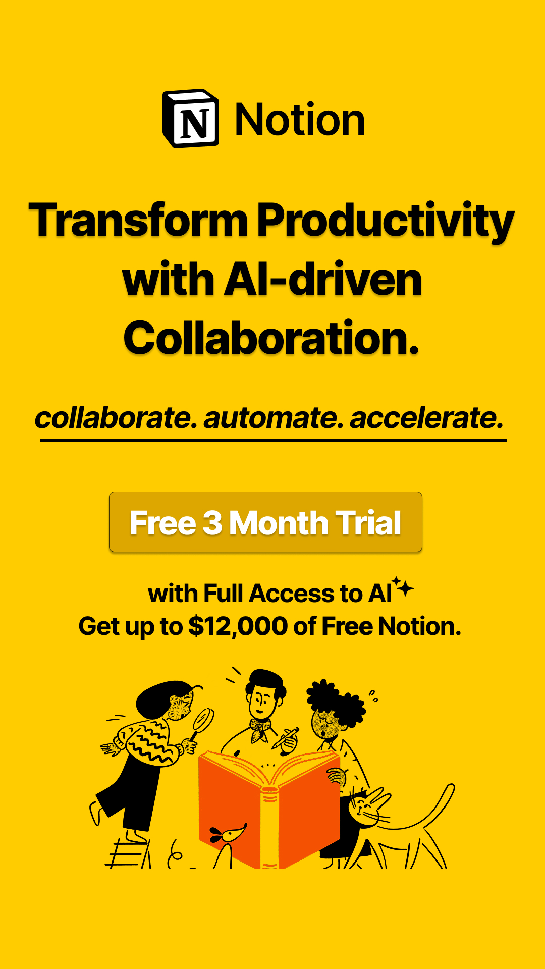 Notion Facebook ad