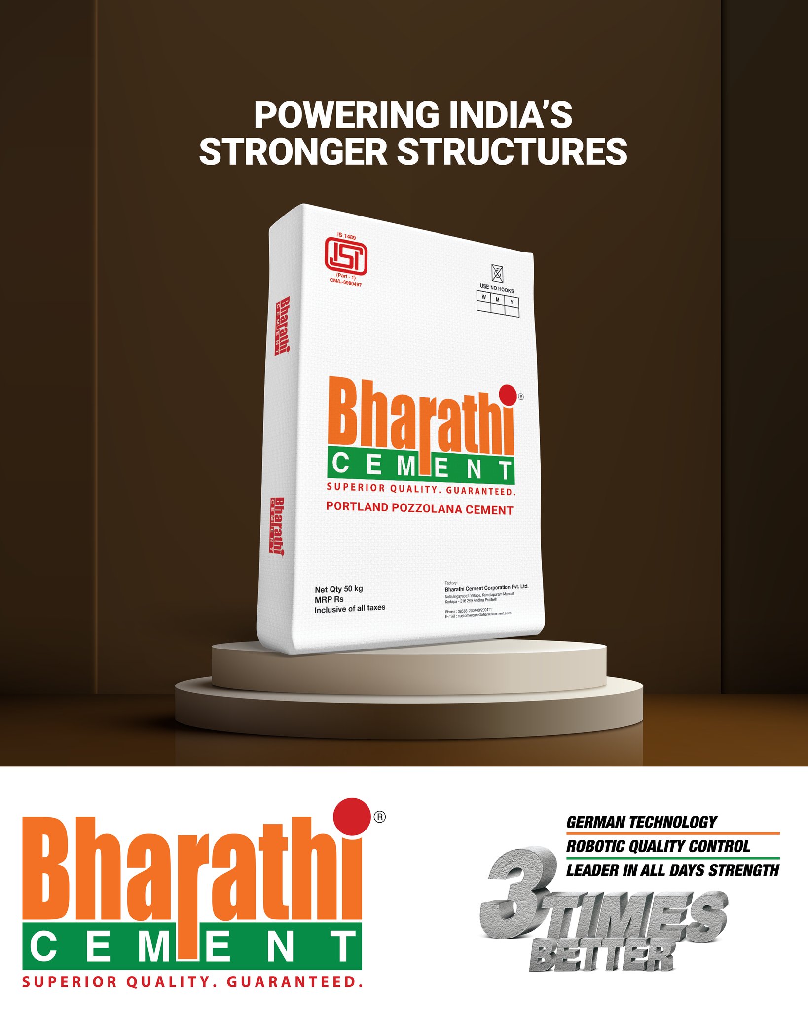 Bharathi Cement Facebook ad: Built on precision, strength, and trust, Bharathi Cement…