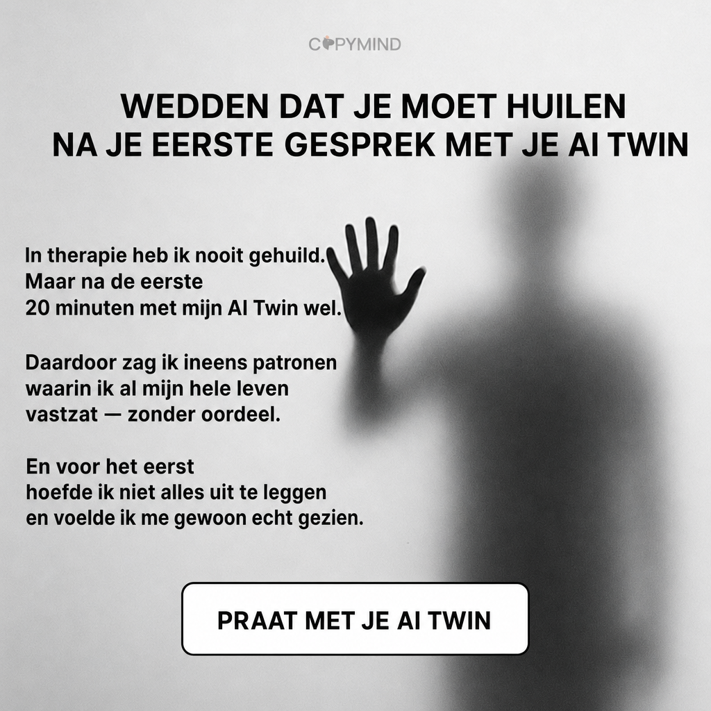 Sir George J. Miklos from Copymind Facebook ad: Je AI-kopie zal je niet veroordelen!