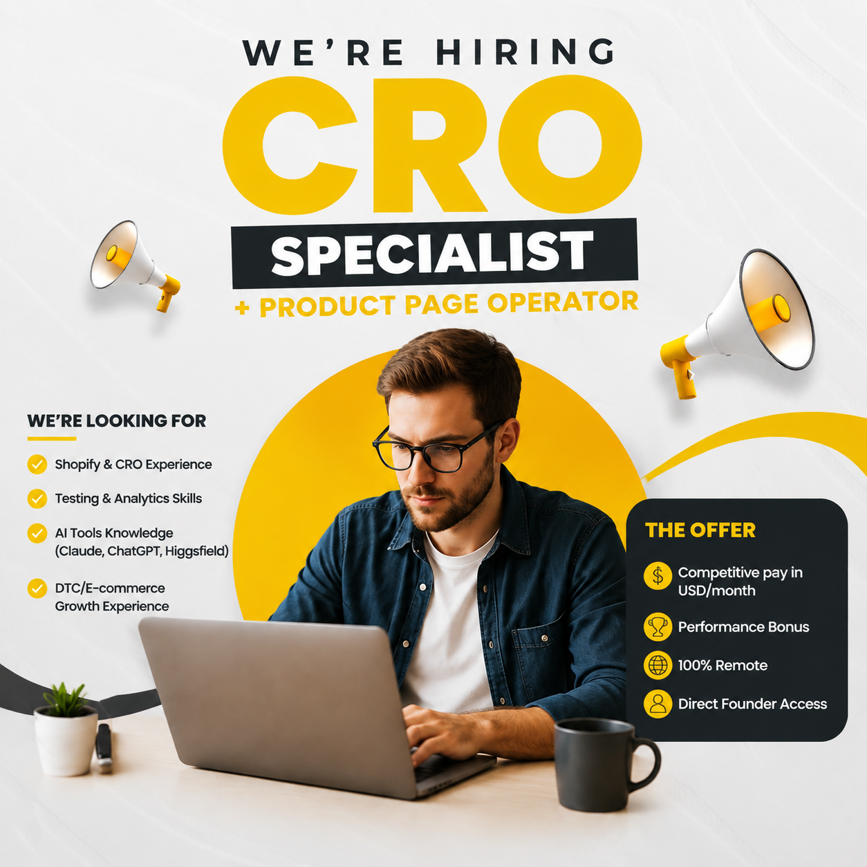 UltraScale Careers Facebook ad: We're looking for CRO Specialist!