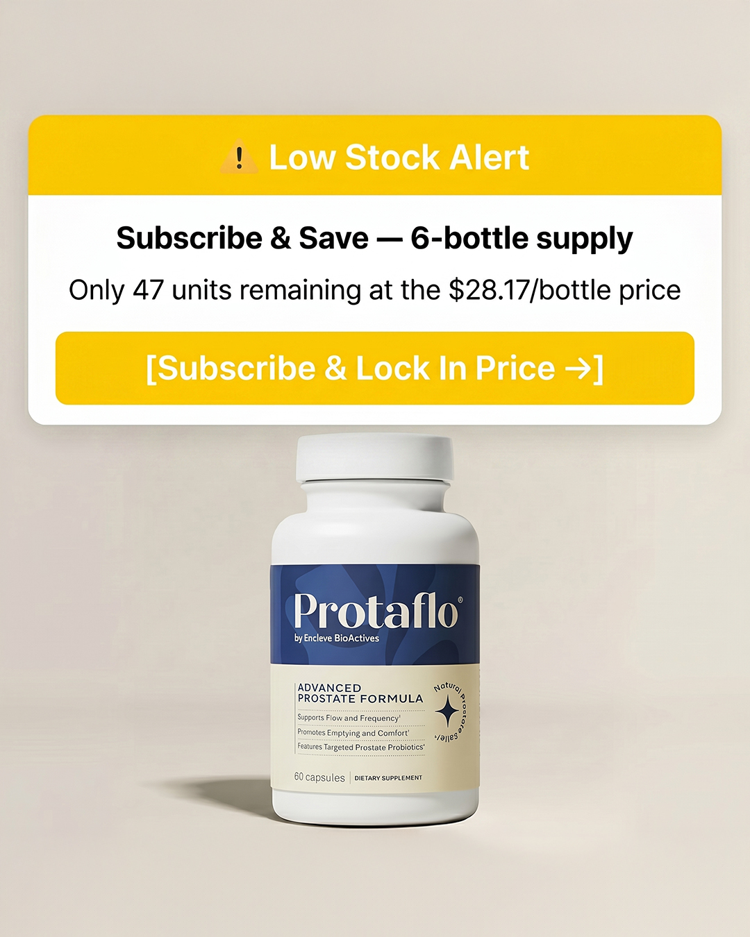 Protaflo Facebook ad