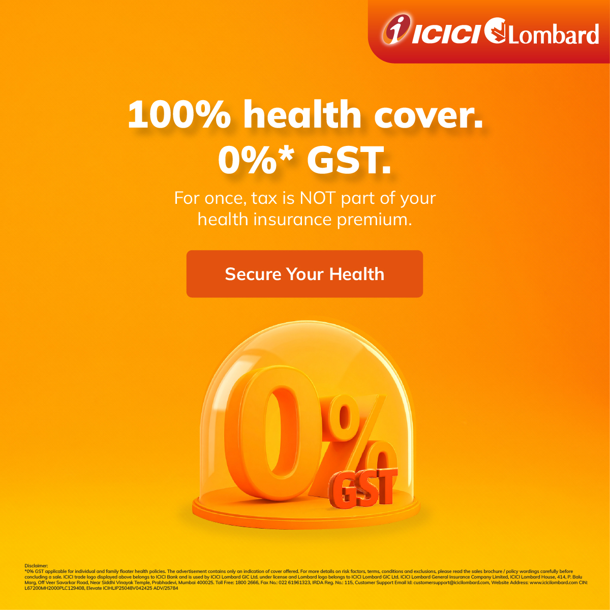 ICICI Lombard Facebook ad