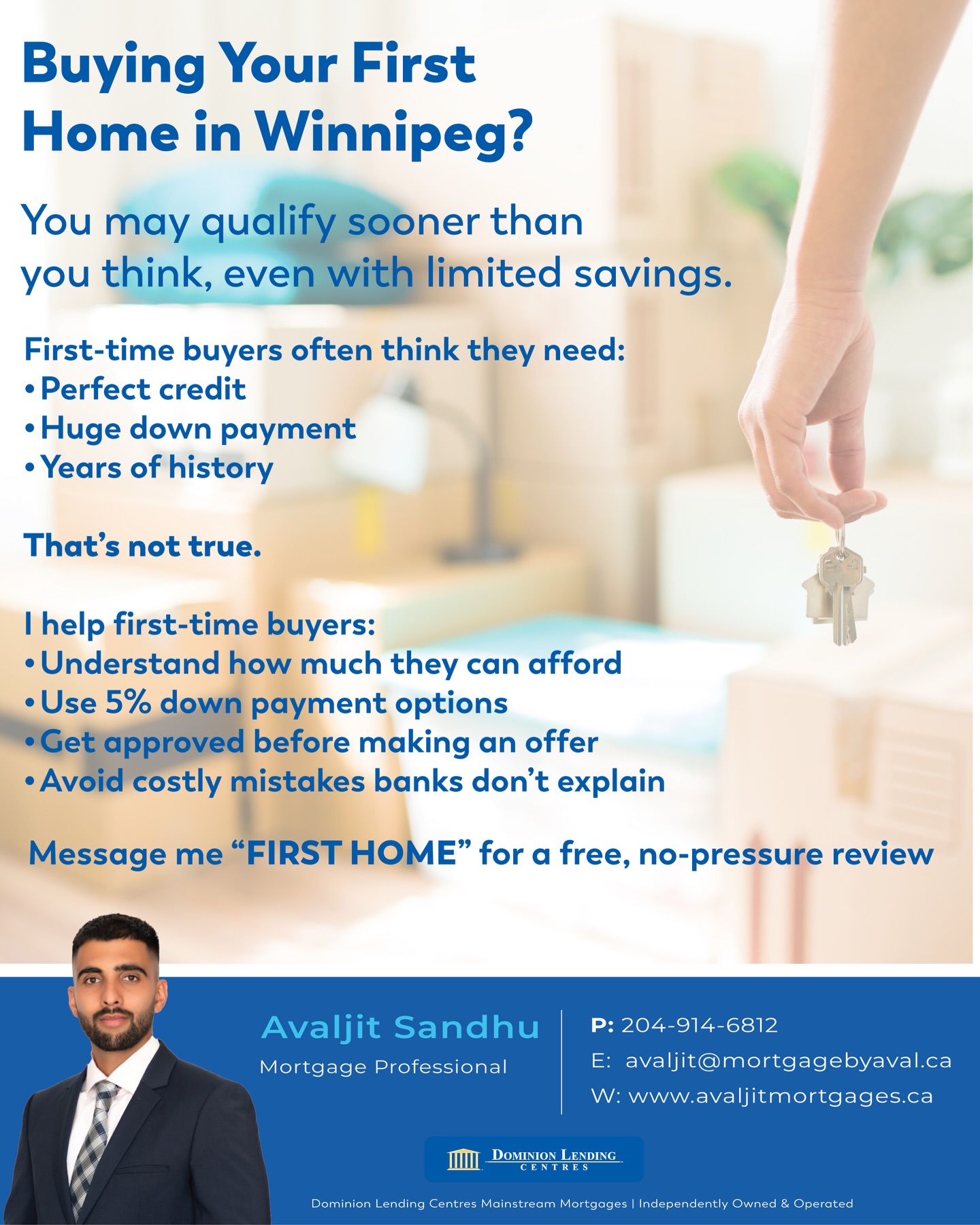 Mortgage By Avaljit - Mortgage Professional - Mainstream Mortgages Facebook ad