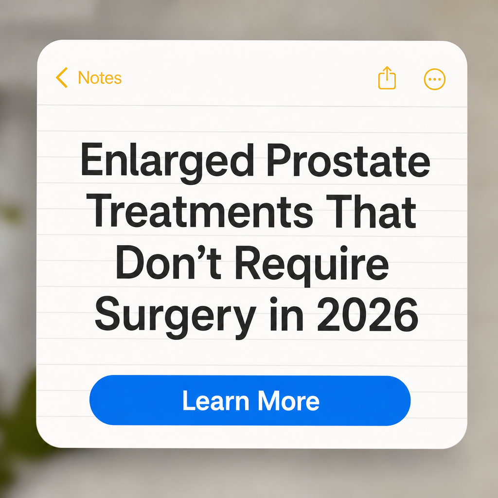 Web Wisdom Daily Facebook ad: Enlarged Prostate Treatments That Don't Require Surgery in…