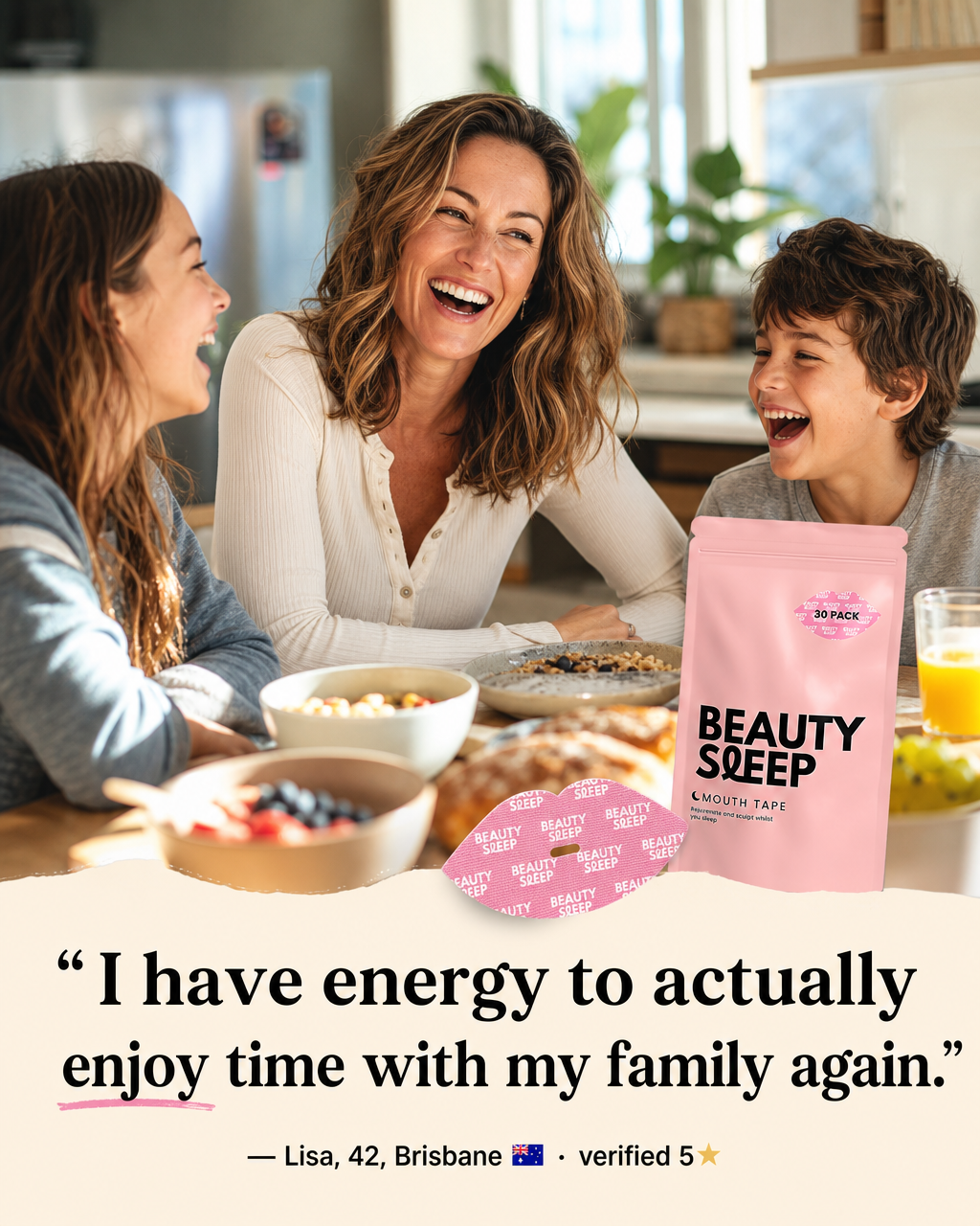 Beauty Sleep Facebook ad