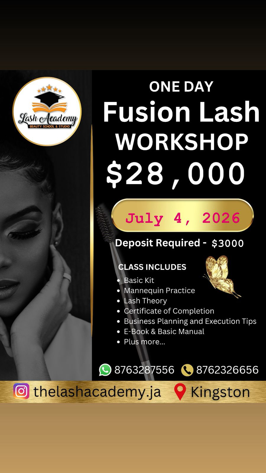 The Lash Academy Facebook ad
