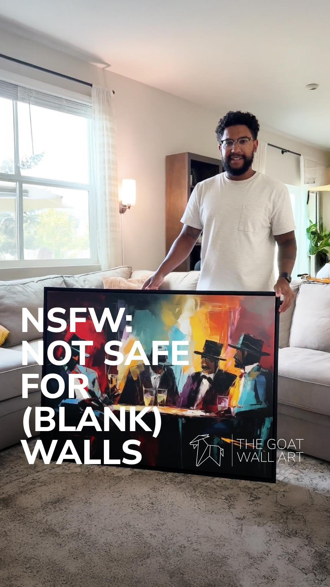 The GOAT Wall Art Facebook ad