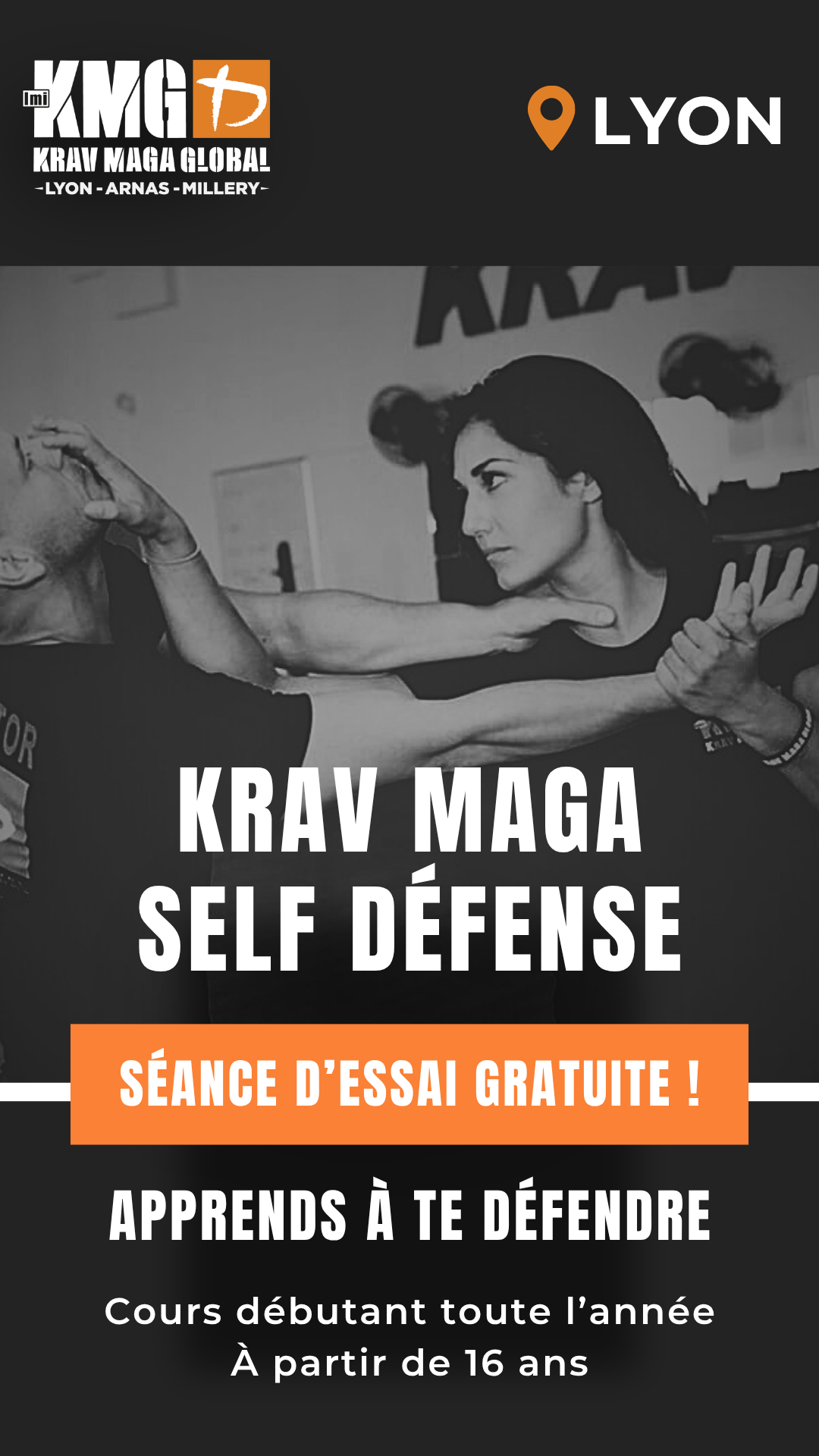 Krav Maga Global Lyon & Arnas - Self Défense & Combat Facebook ad