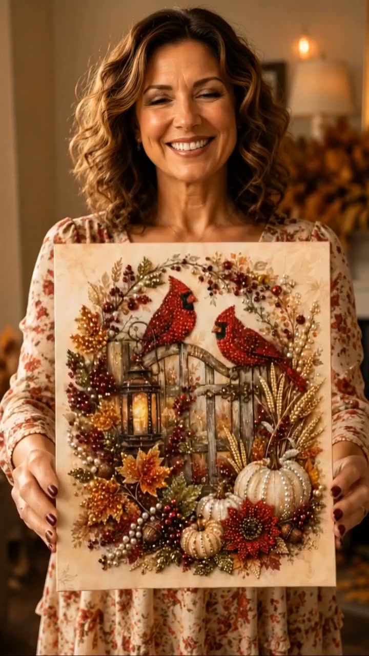 Blinkflap Facebook ad: Ordinary diamond painting can’t beat this autumn DIY…