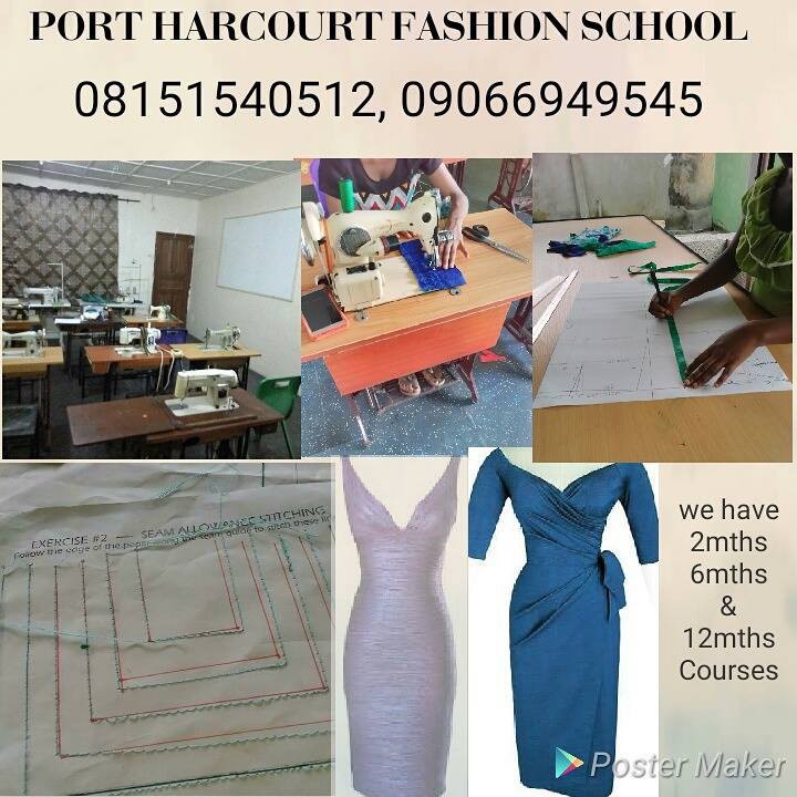 Port Harcourt Fashion School Facebook ad: Do you know that Fashion Designer/Dressmakers have more…