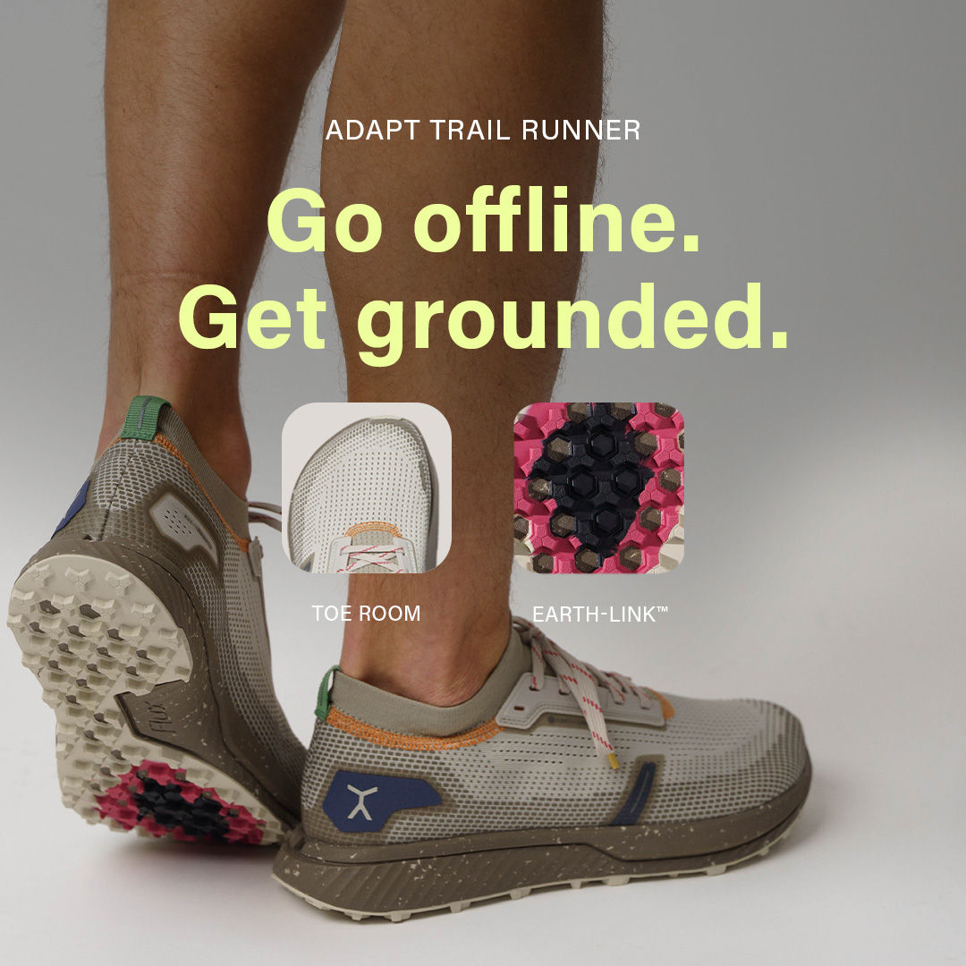 Flux Footwear Facebook ad: Less Shoe. More Trail.
