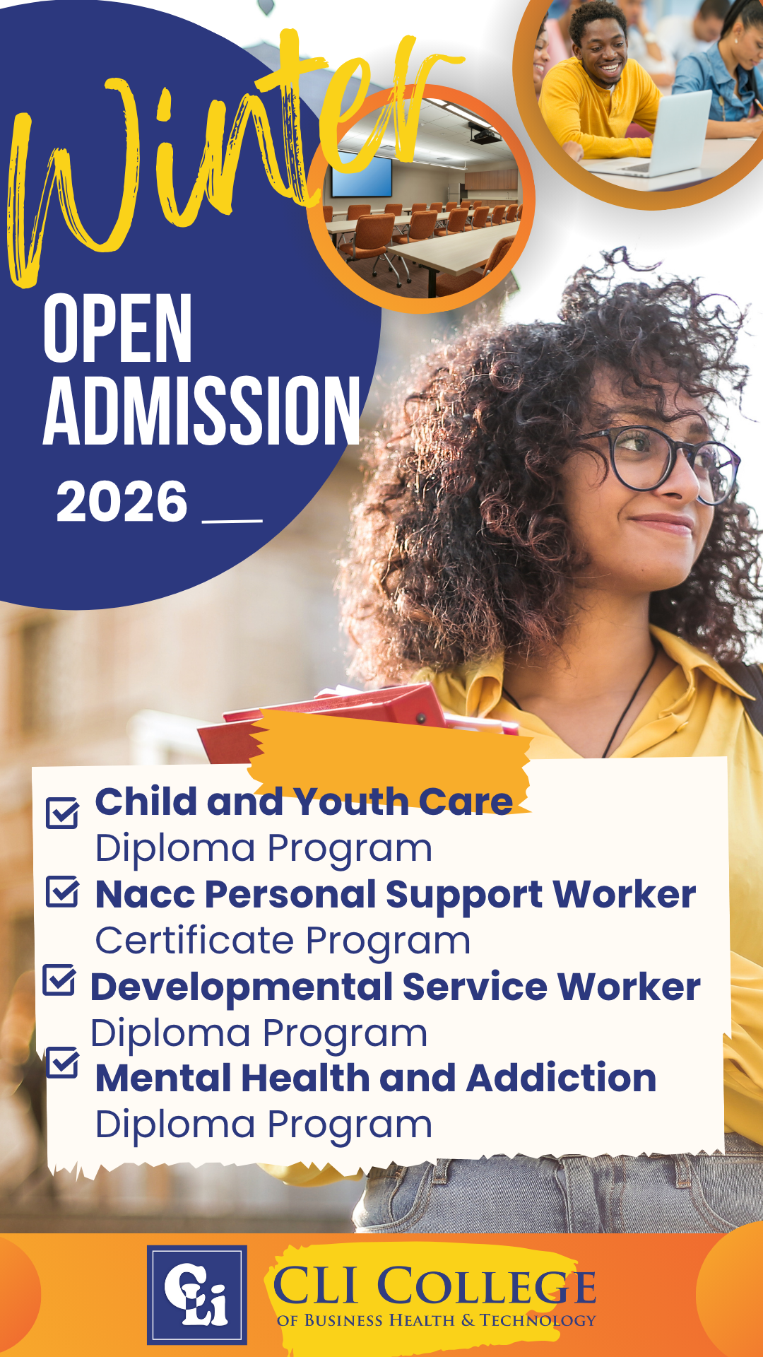 CLI College Scarborough Facebook ad from Jan 29, 2026