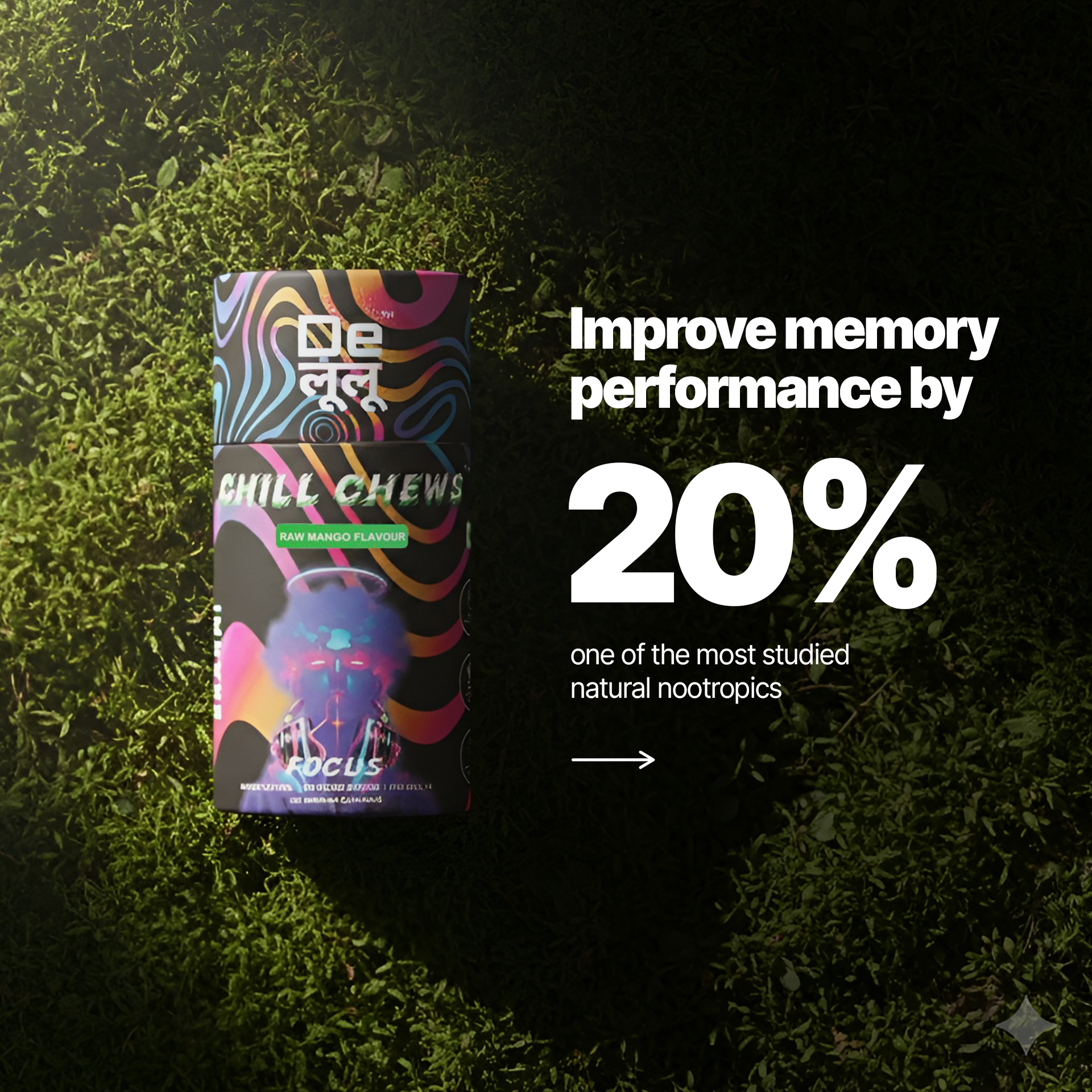 delululand.official Facebook ad: India’s Better-For-You Focus Chew