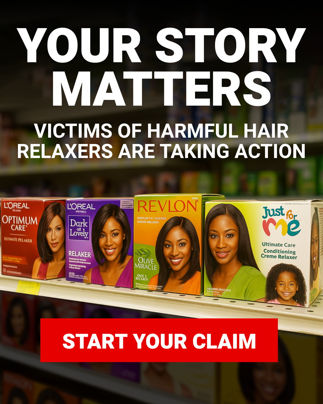 Advocate Alliance Group Facebook ad: Hair Relaxers Linked to Cancer Risk
