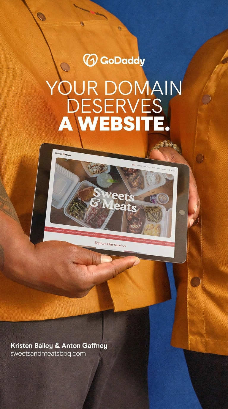 GoDaddy Facebook ad
