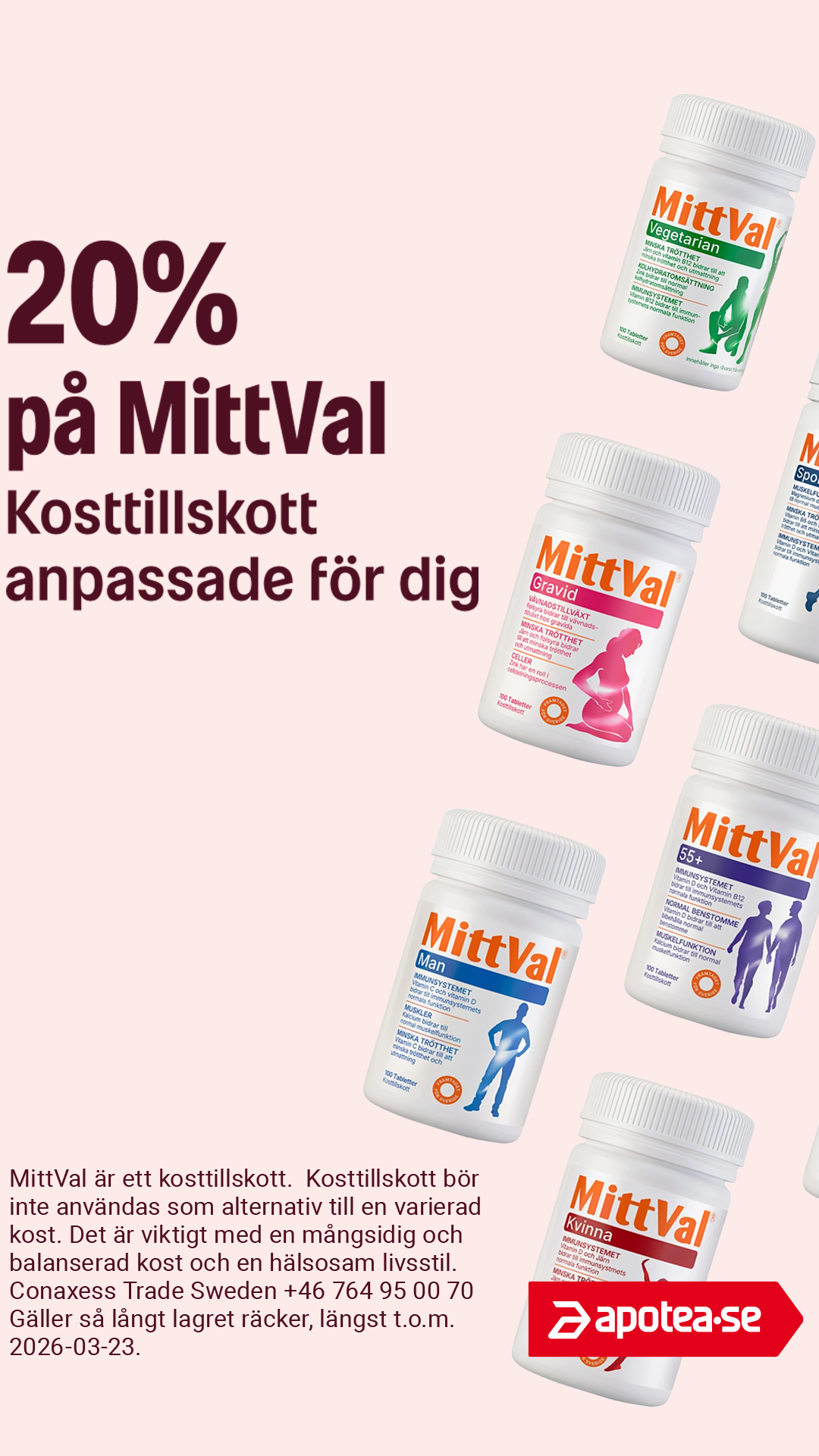 apotea.se Facebook ad from Mar 9, 2026