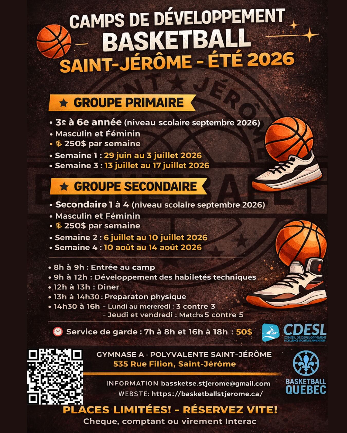 Association Basketball Saint-Jérôme Facebook ad: Basketball Saint-Jérôme