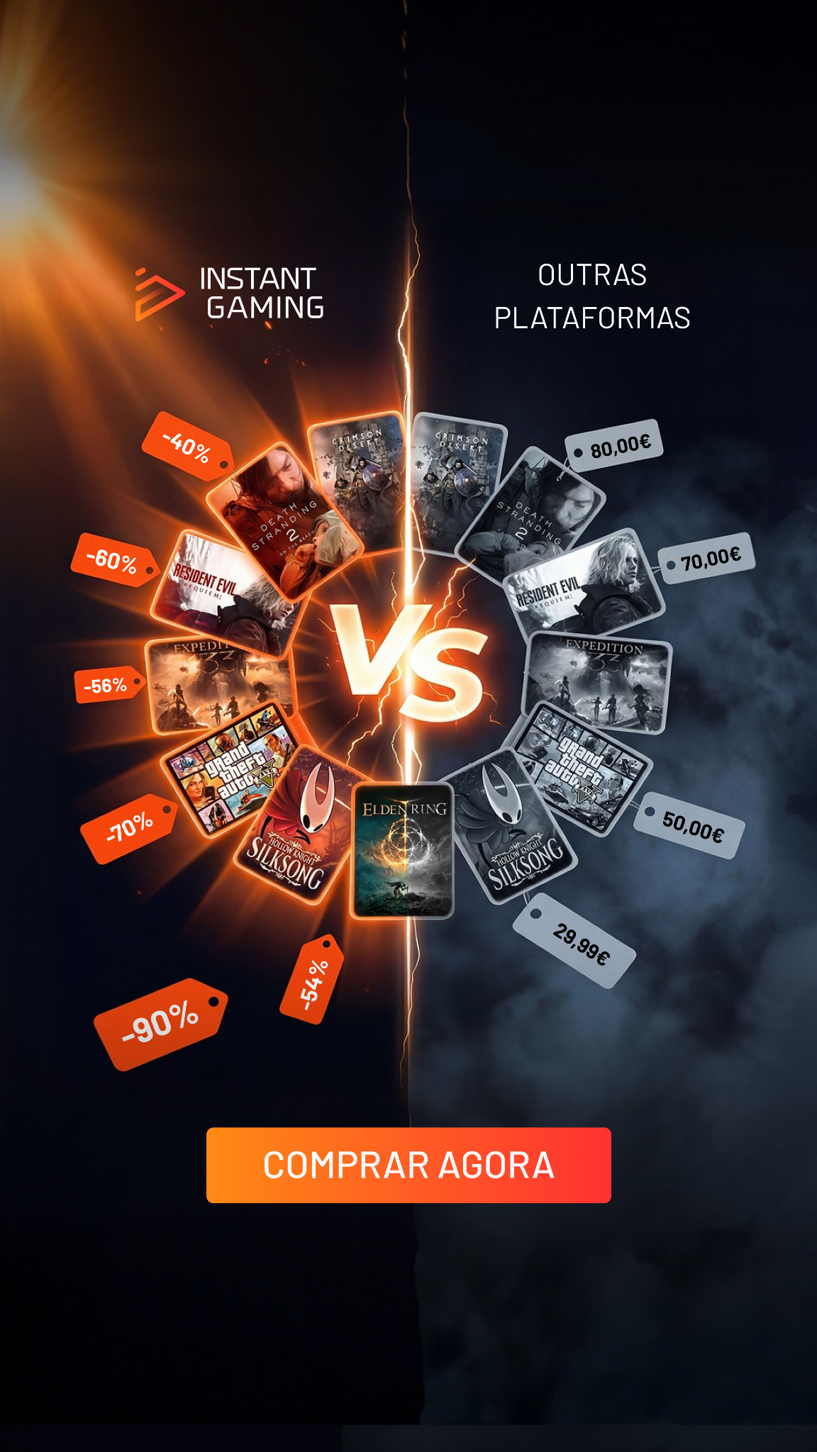 Instant Gaming - PT Facebook ad