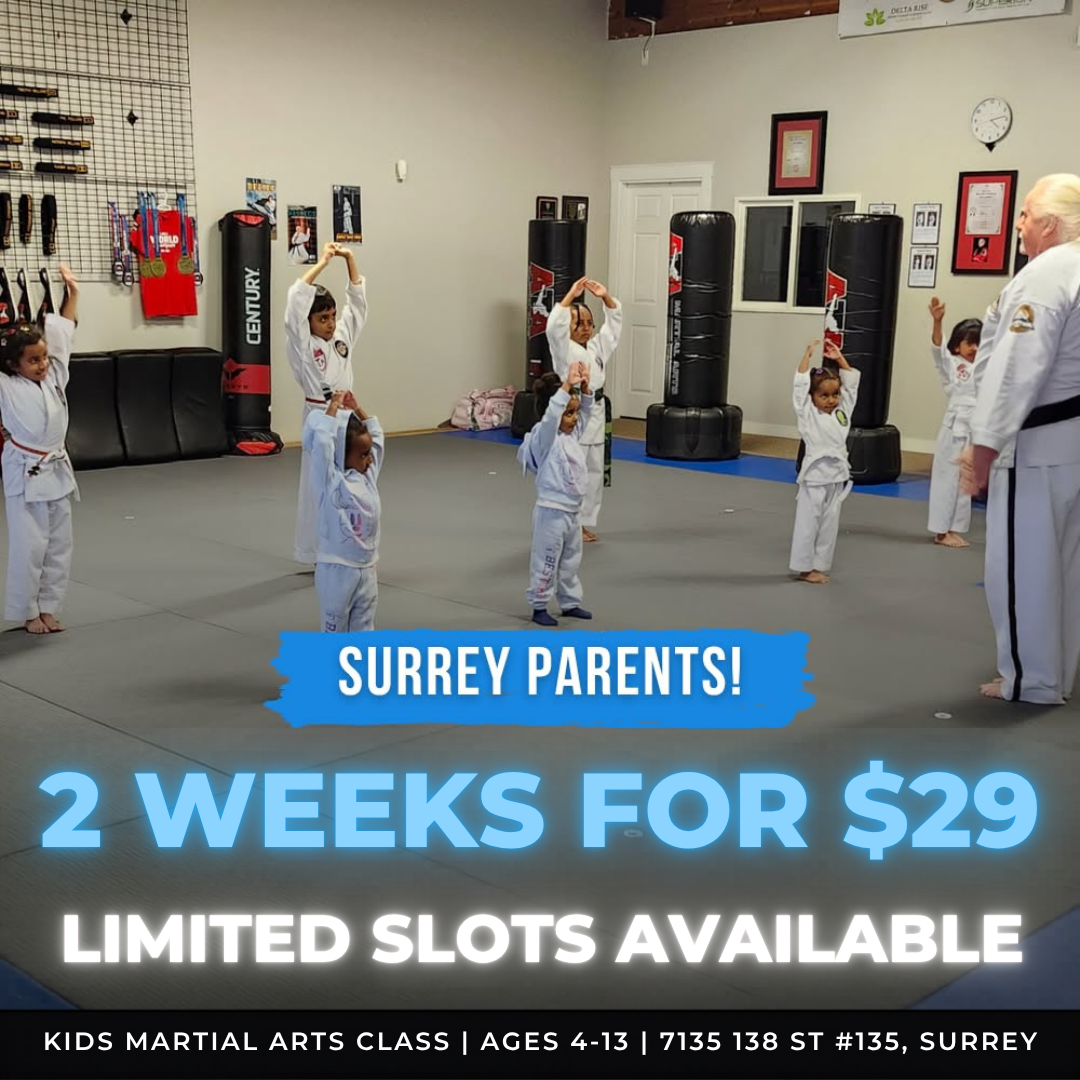 Surrey Black Belt Academy Facebook ad from Jun 11, 2026