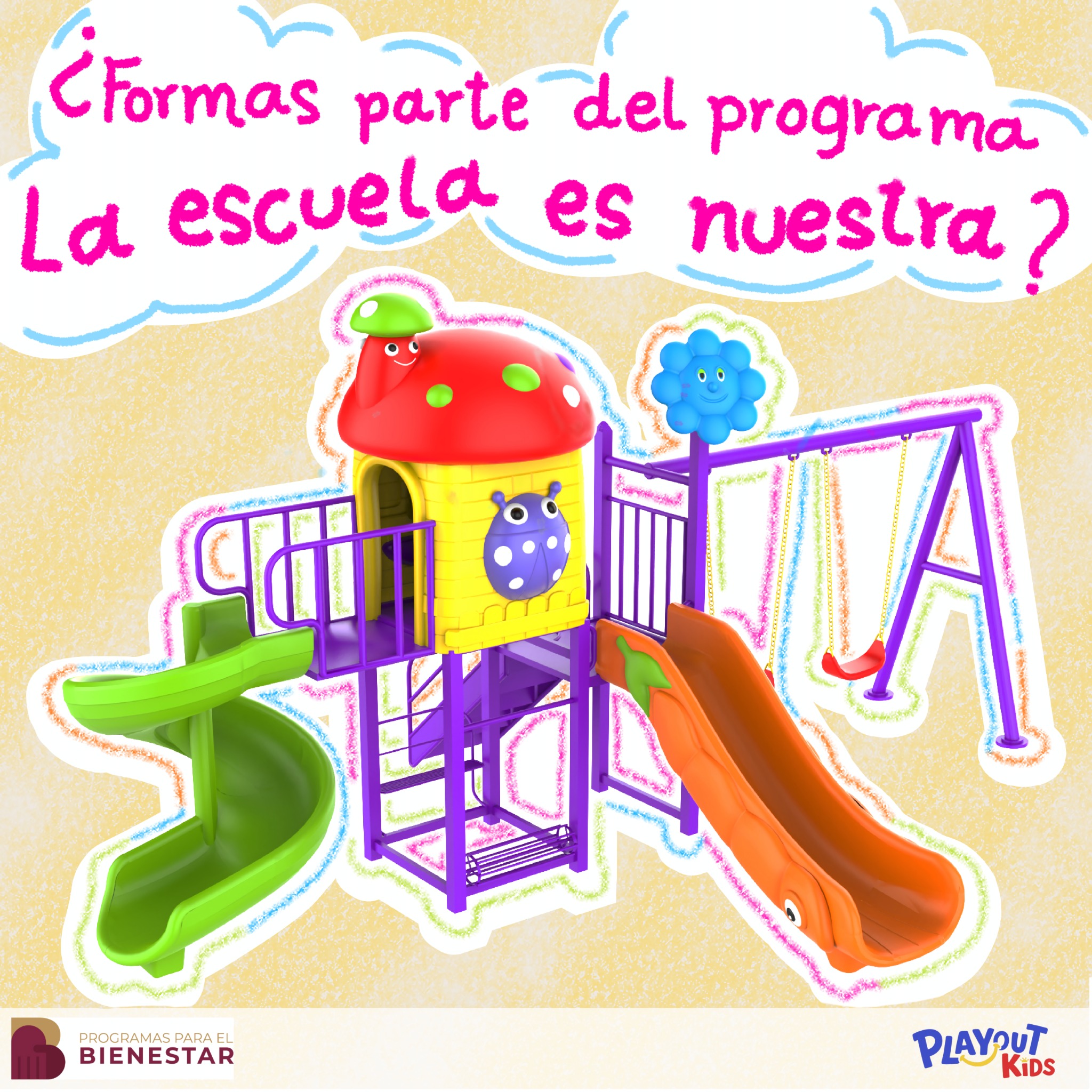 Playout Kids - Juegos Infantiles y Mobiliario Urbano Facebook ad: Agenda tu instalación profesional