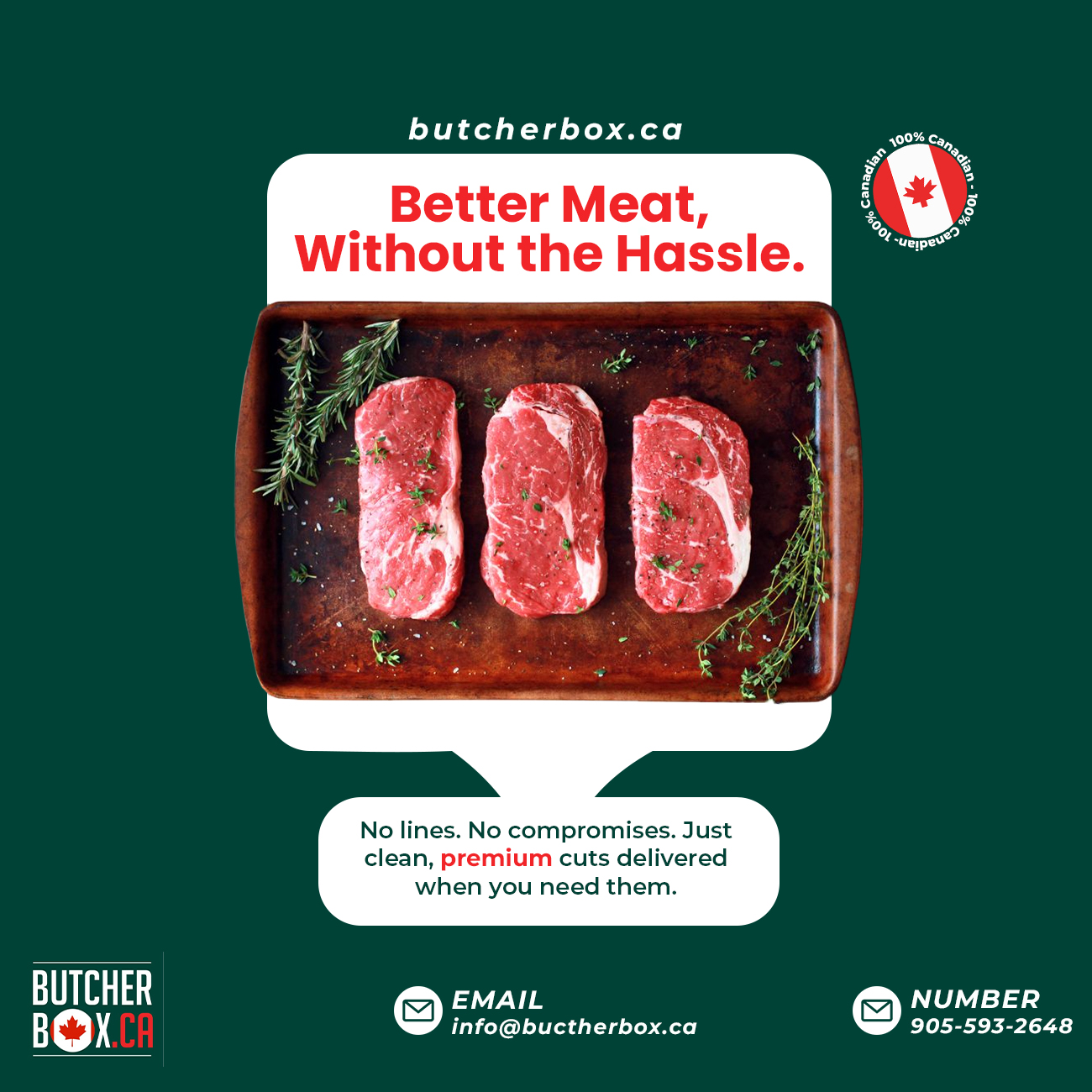 Butcher Box Facebook ad