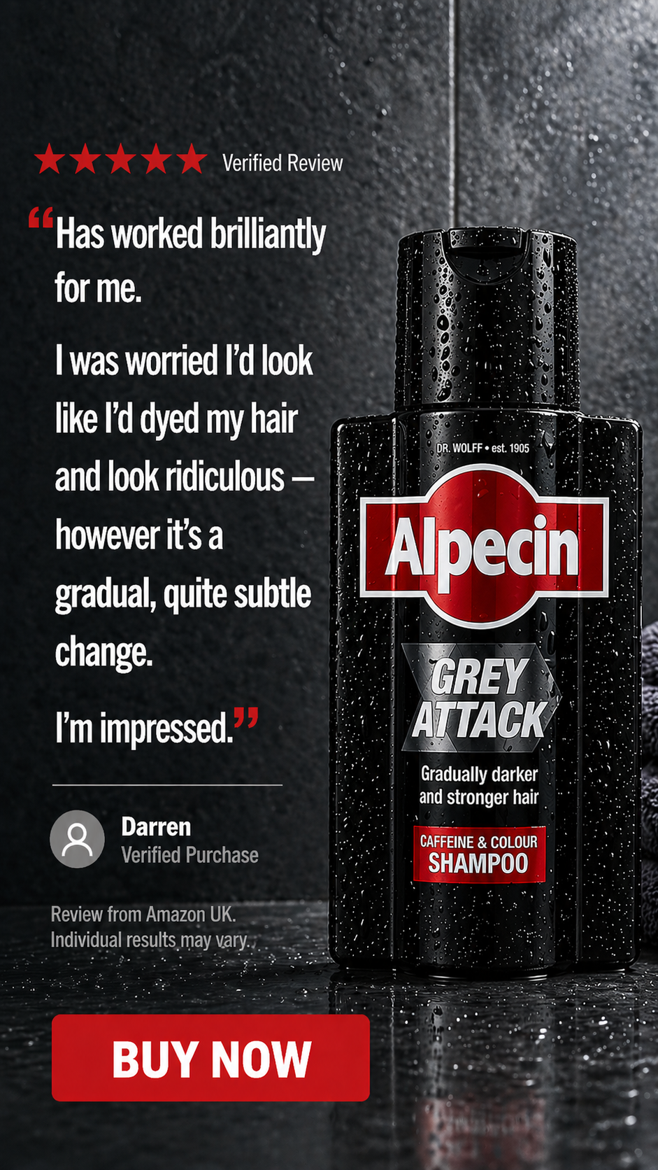Alpecin Facebook ad