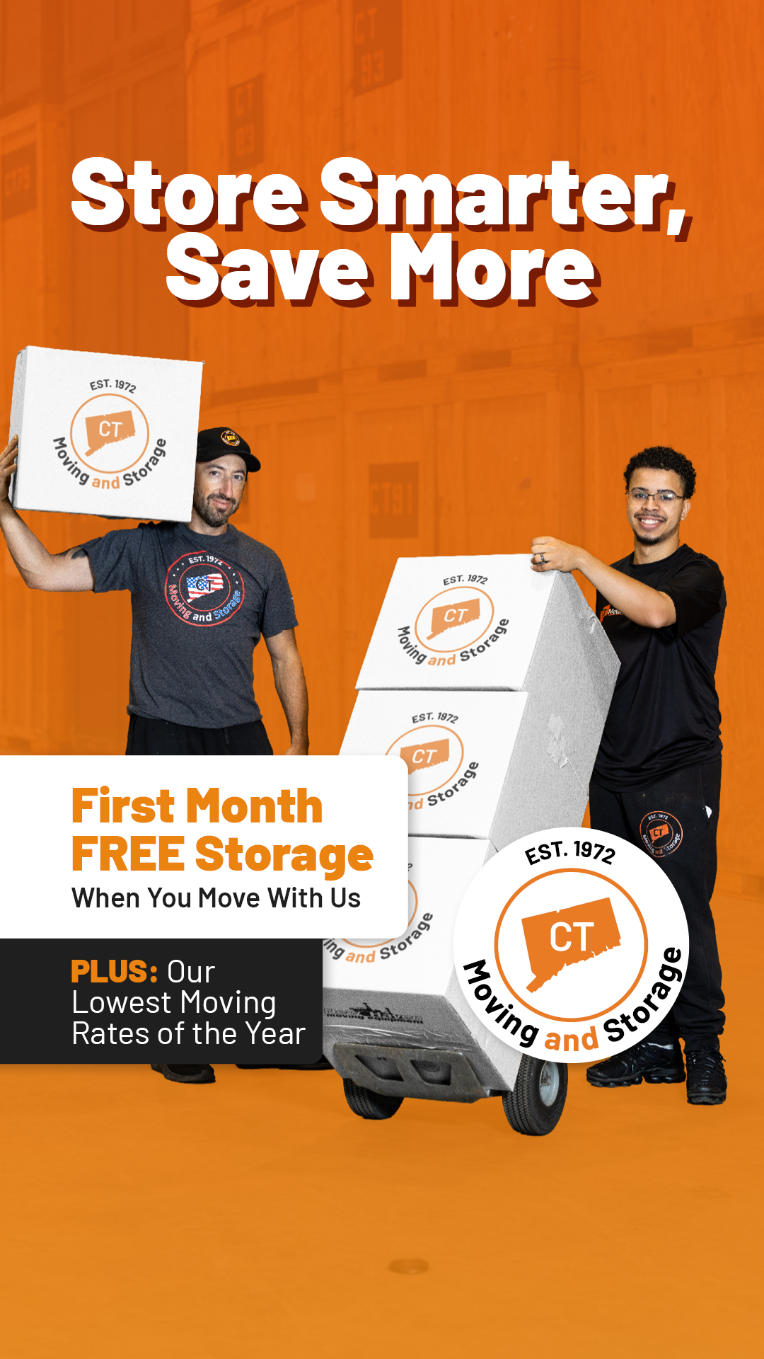 CT Moving and Storage Facebook ad